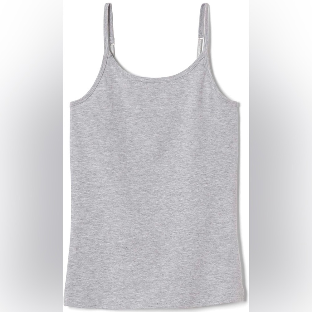 French Toast Girls' 2-Pack Basic Cami Tops | Color Gray | Size L(10) |   (G3)